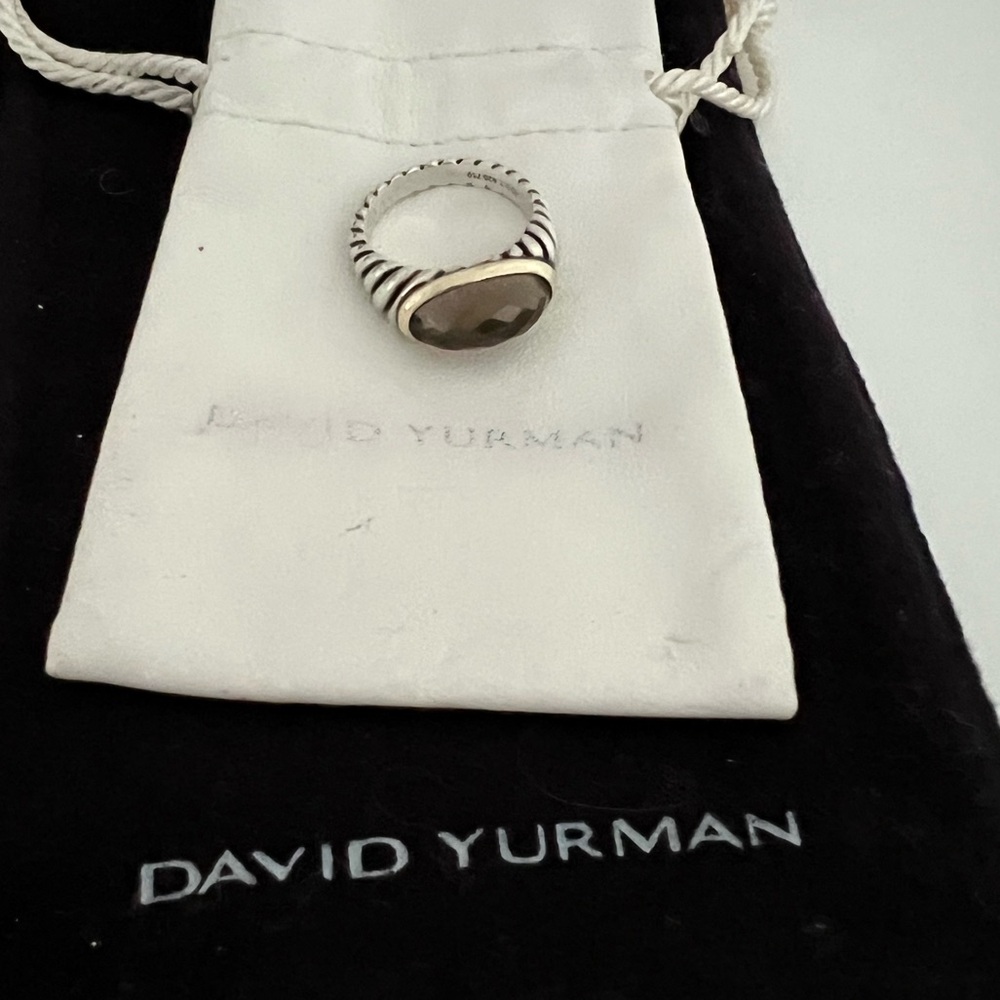 David Yurman Silver and Gold Ring